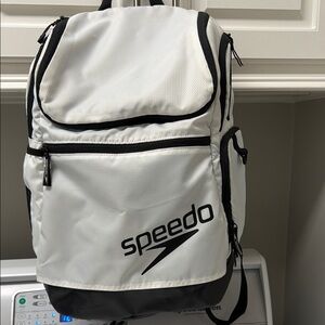 Speedo Men's Backpack in White and Black